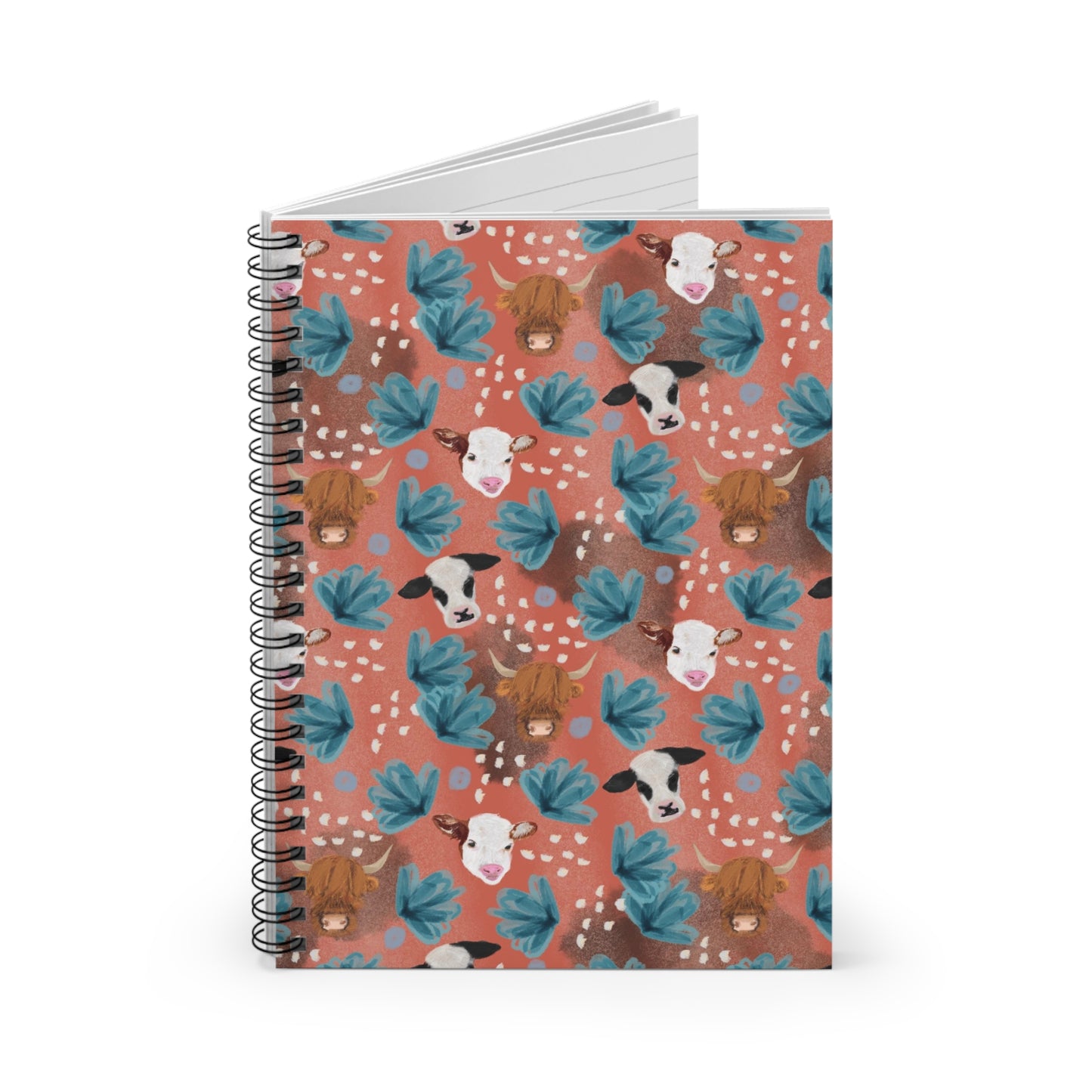 MOO-dy Floral Notebook