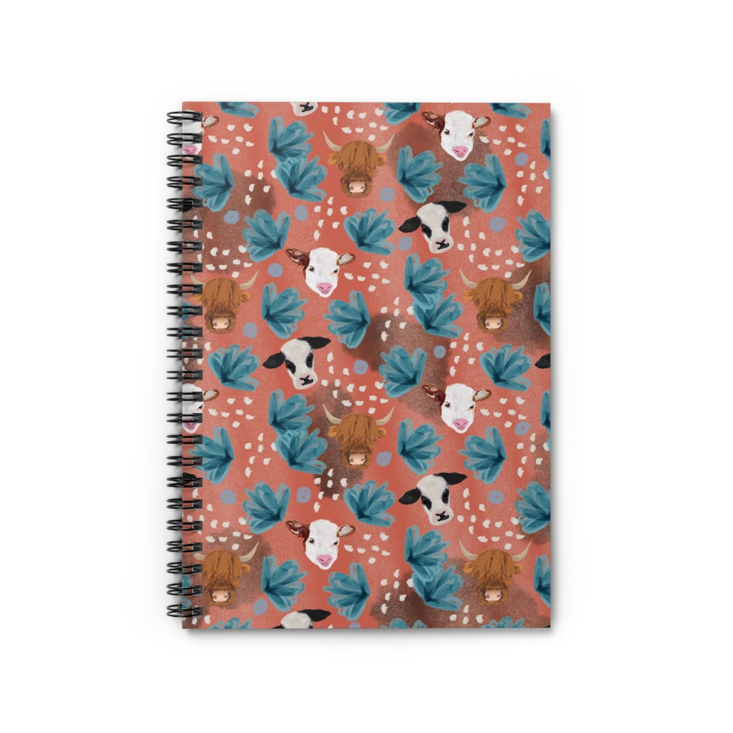 MOO-dy Floral Notebook