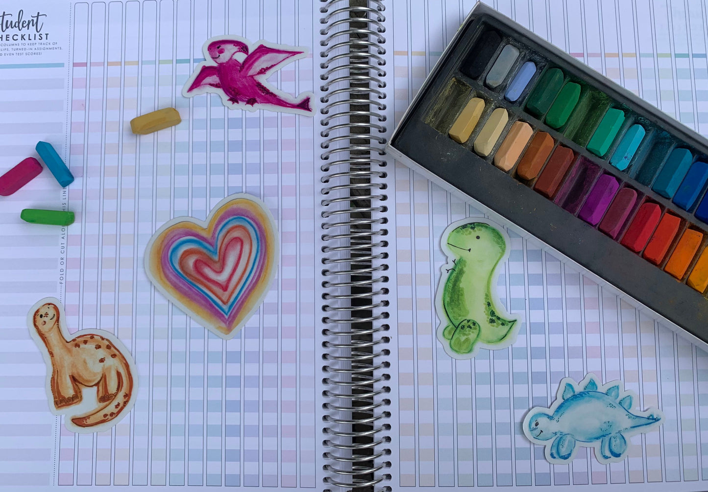 ROSEY the Dino Vinyl Sticker