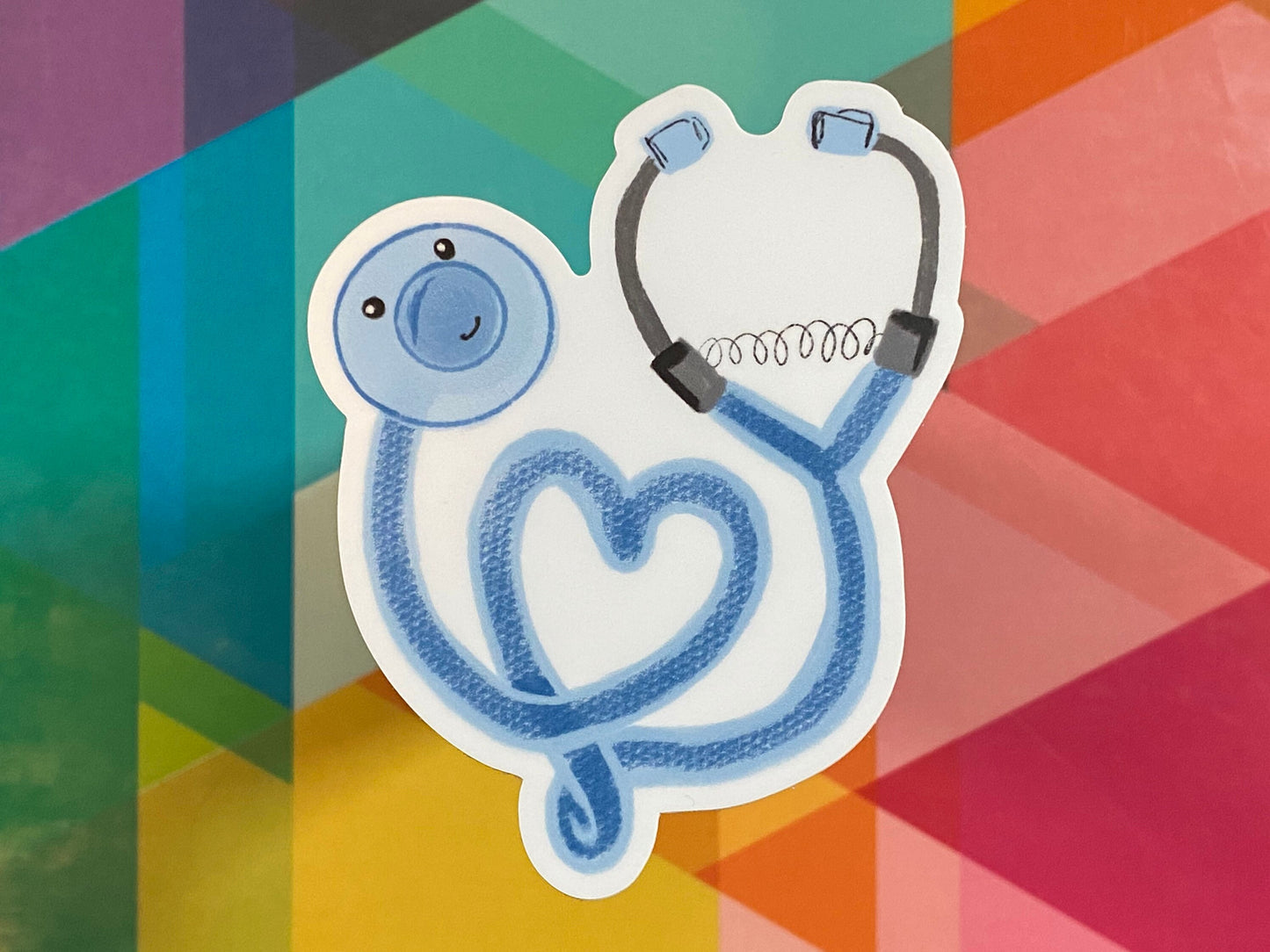Smiley Stethoscope Sticker