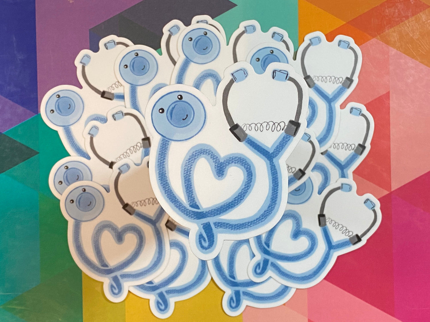 Smiley Stethoscope Sticker
